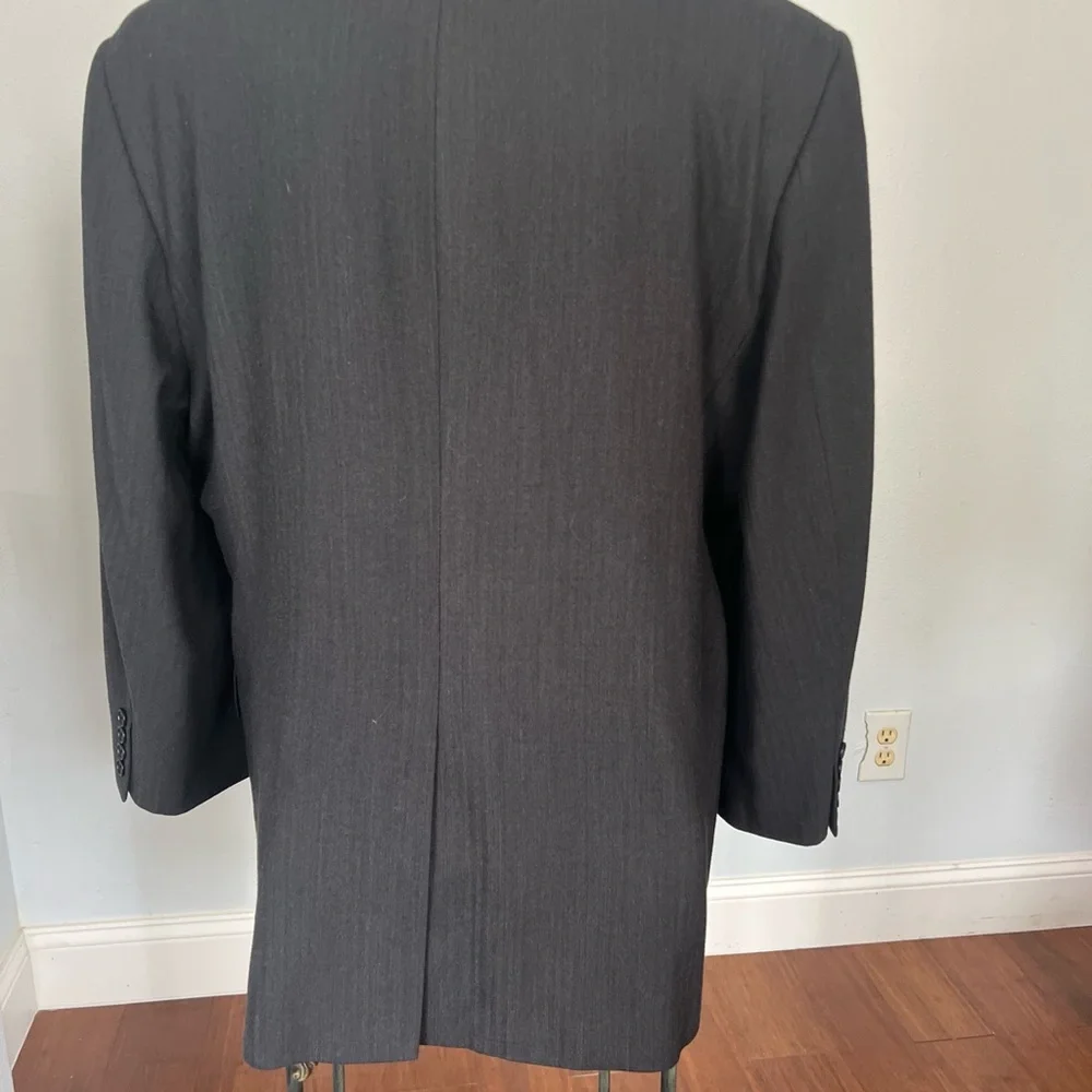 Brooks Brothers 346 Blazer Mens‎ 46R Gray Wool Blend Suit Jacket Coat